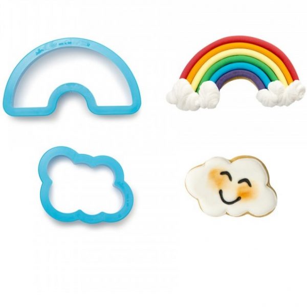 arco iris e nuvem