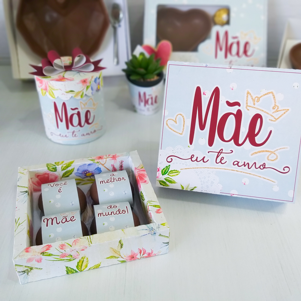 Caixas e Sacos Prenda Dia da Mãe