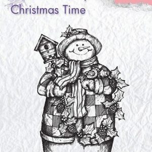 Nellie_Snellen_Clear_Stamp_Snowman_with_Birdhouse_CT025
