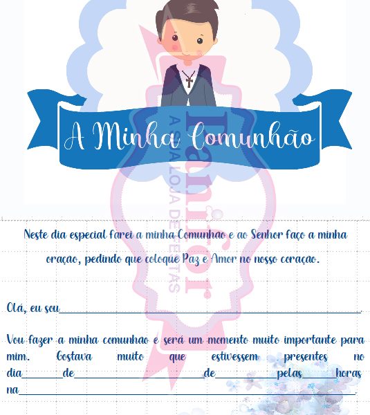 Convite Menino