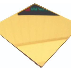 Espelho quadrado ouro